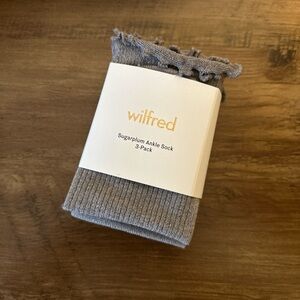 Wilfred Gray Ankle Socks 3-Pack